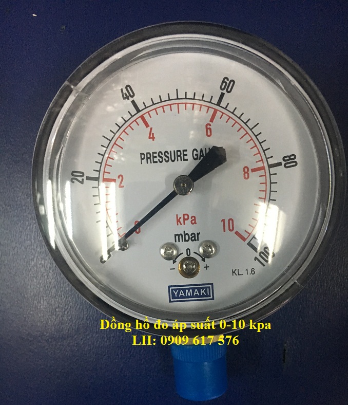 Đồng hồ đo áp suất 0-10 kpa