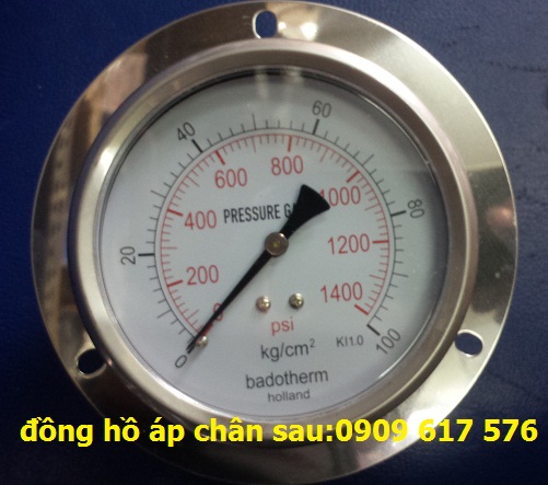 Đồng hồ đo áp suất chân sau 0-100kg/cm2