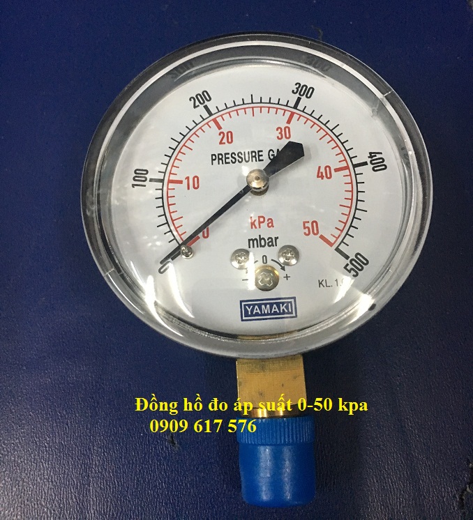 Đồng hồ đo áp suất 0-50kpa